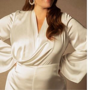NWT Bridal by ELOQUII Flare
Sleeve Jumpsuit